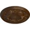 Ekena Millwork Wakefield Ceiling Medallion (Fits Canopies up to 3 5/8"), 11 3/4"OD x 1 1/4"P, Root Beer Crackle CM11WARBC - alternate 2